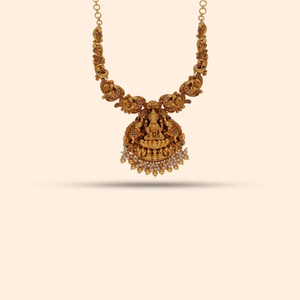 Nakshi Lakshmi Peacock Necklace