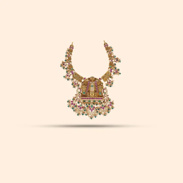 Ruby-Emerald Balaji Necklace