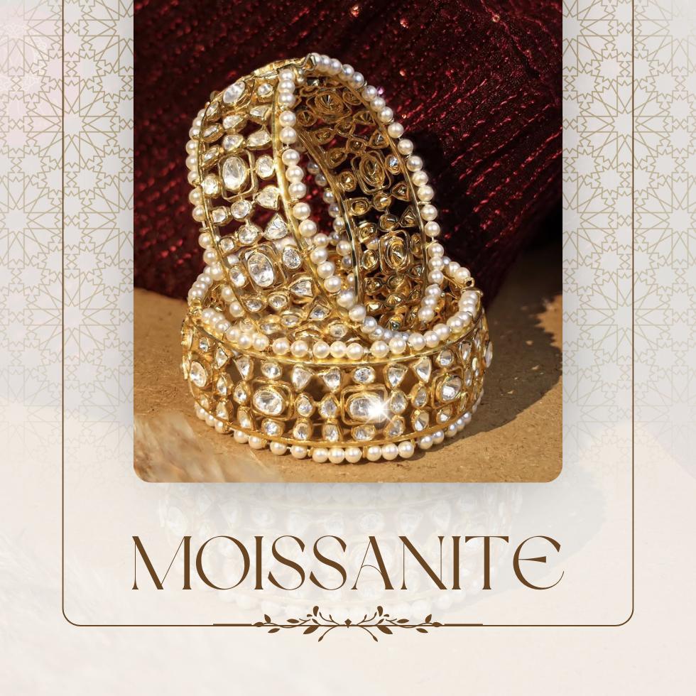 Mossonite bangle