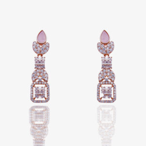 Mother of Pearl Earrings in Rose Gold