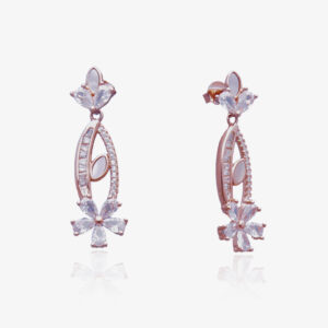 Mother of Pearl Earrings in Rose Gold