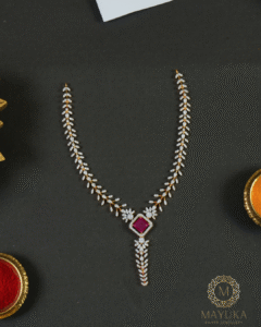 Ruby Swarovski Necklace Set