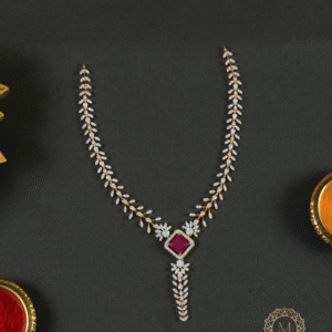 Ruby Swarovski Necklace Set