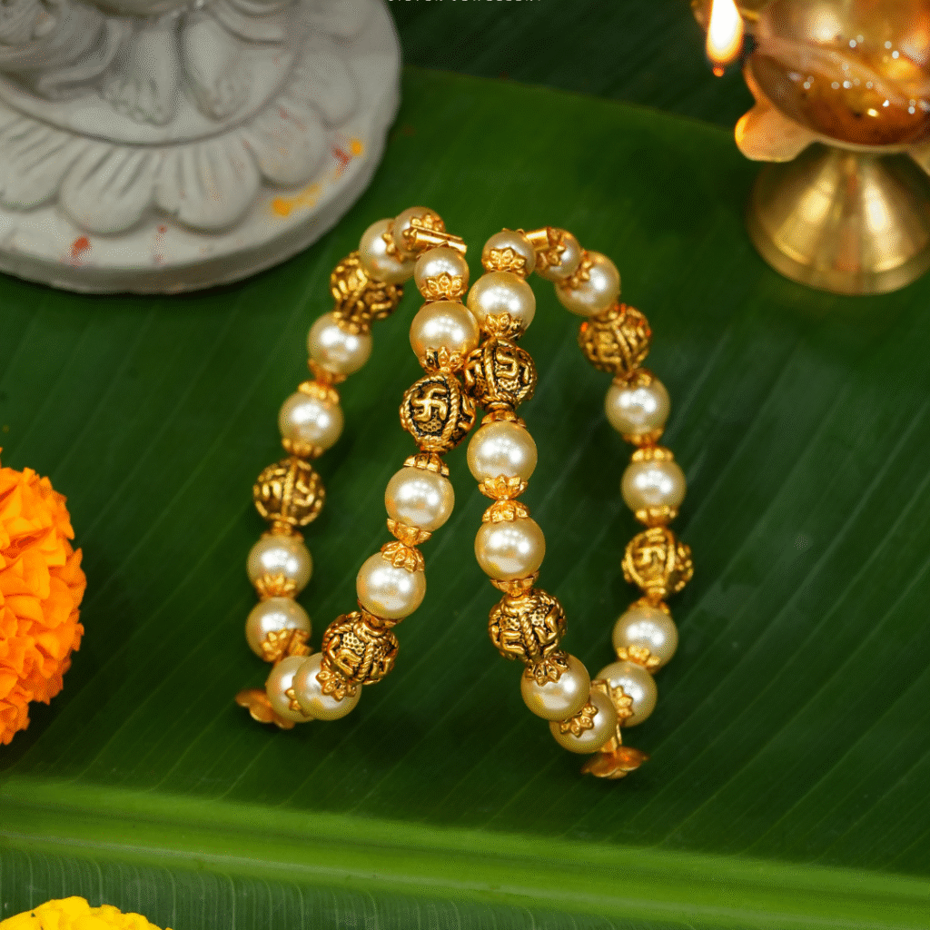 Nakshi Bangles with Pearls (NBNG174)