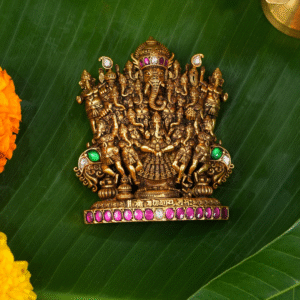 Minimal Nakshi Ganesha Pendant (NLKT60)