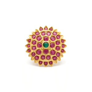 Ruby & Emerald Nakshi Ring