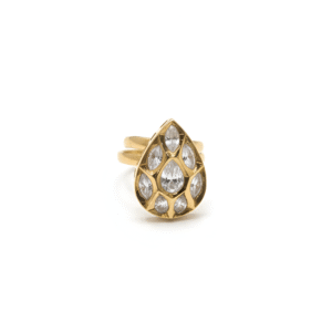 Tear Drop Swarovski Nakshi Ring