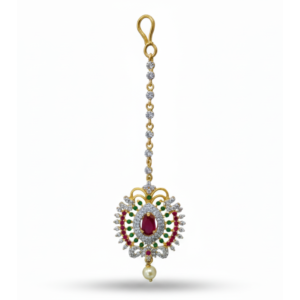 Multicolour Swarovski Maangtikka