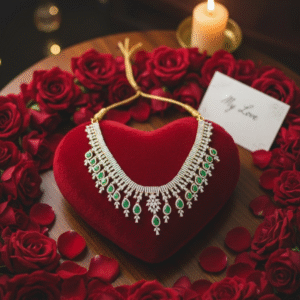 Emerald Swarovski Necklace Set