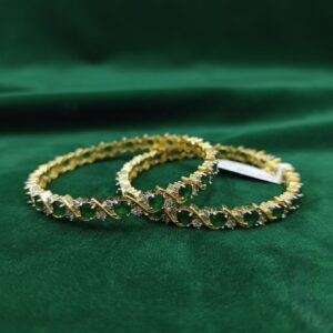 Emerald Oval Swarovski Bangle