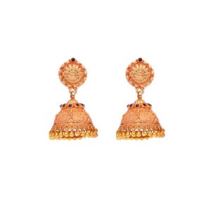 Temple Dome Nakshi Jhumkas