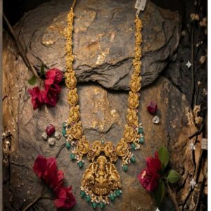Peacock Elephant Nakshi Necklace Set