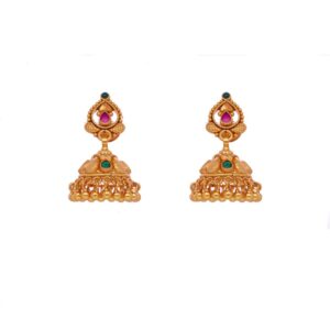 Classic Temple Nakshi Dome Jhumkas
