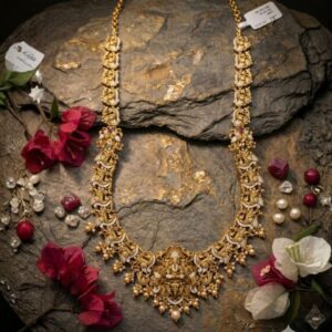 Divine Peacock Nakshi Necklace Set