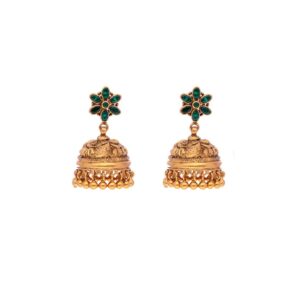 Heritage Pearl Drop Nakshi Jhumkas