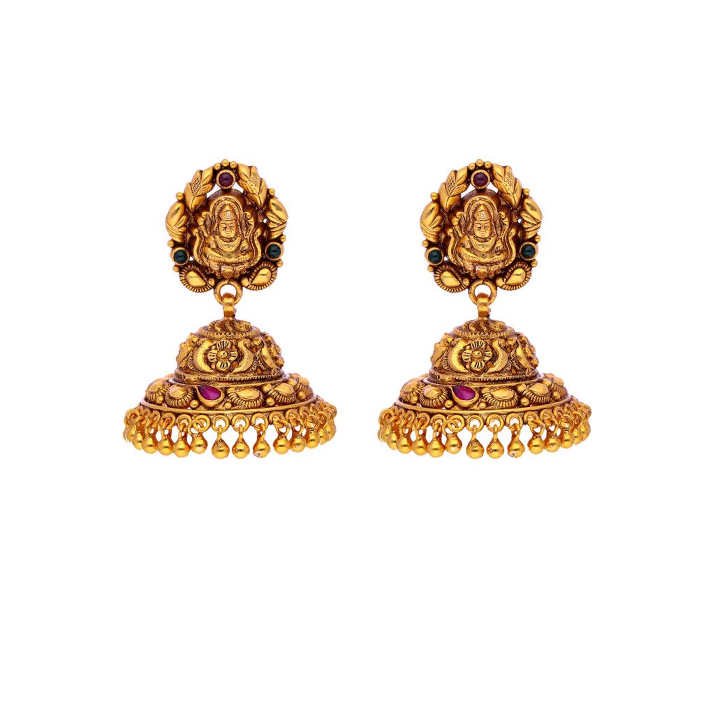 Royal Nakshi Dome Jhumkas