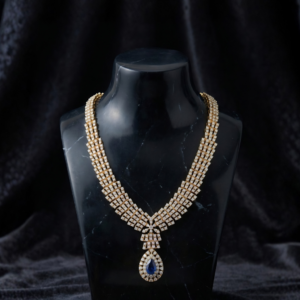 Sapphire Swarovski Necklace Set