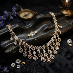 Dazzling Floral Swarovski Necklace Set