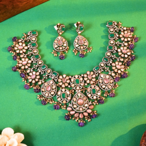 Pastel Victorian Moissanite Choker Set