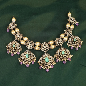Victorian Pastel Bead Choker Set